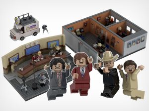 Stay Classy, San Diego: This LEGO Anchorman Set Recreates the Entire Channel 4 Newsroom in 1,500 Bricks