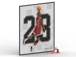 Famous 3,424-Brick Michael Jordan LEGO Poster Really Bursts Out of Its Own Frame