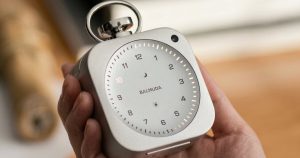 pocket watch-inspired clock reveals users what time might seem like